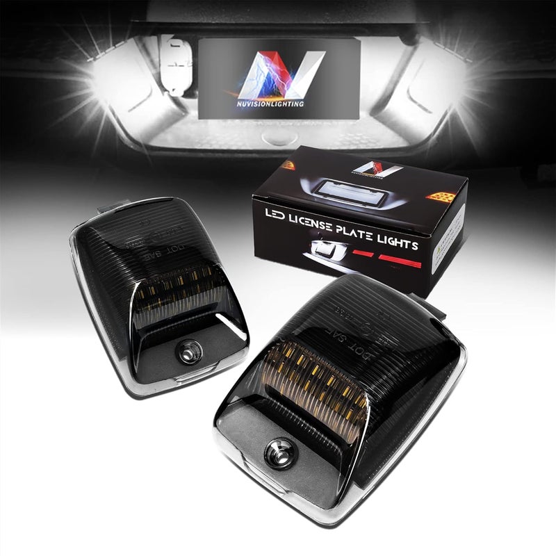 NUVISION LIGHTING Pair of LED License Plate Lights Compatible with 05-15 Tacoma / 00-13 Tundra, TO2870106 TO2870107, NVL-LPL-004 - Image 1